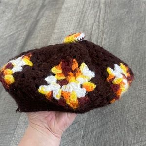70s vintage knit Berrett hat